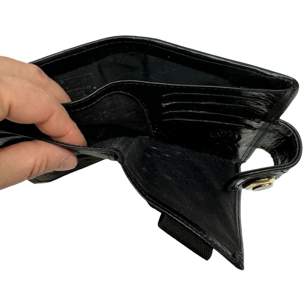Mitty Wallet Women’s Purse Pouch Brazilian Leather Black Gold Buckle Western - Picture 15 of 16